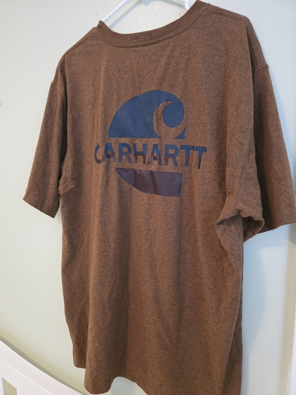 Carhartt Men’s Brown Logo Short-Sleeve T-Shirt